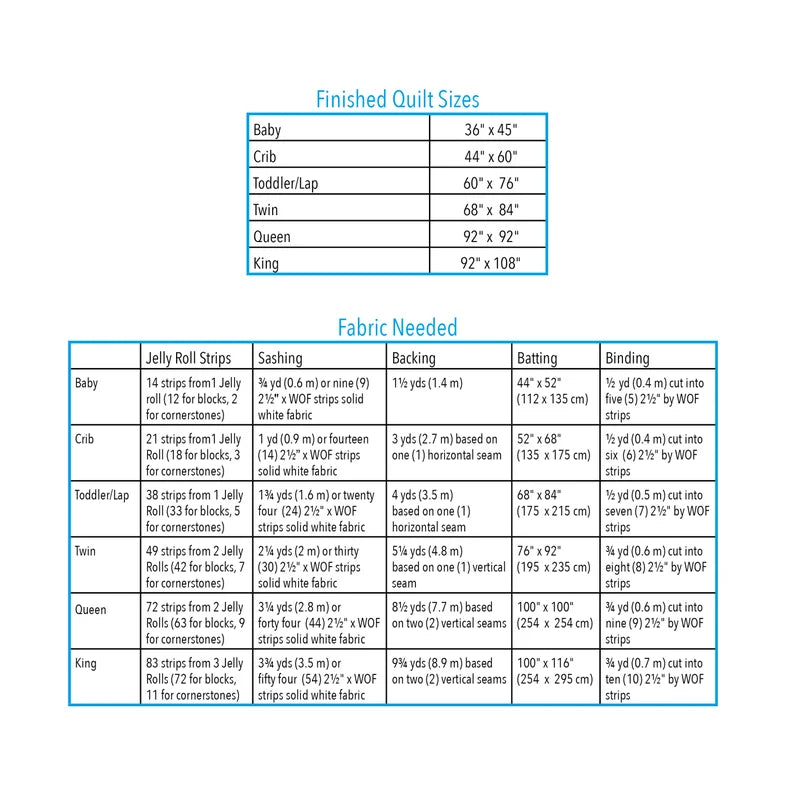 Patch Party Easy Quilt Pattern - 6 sizes baby to king