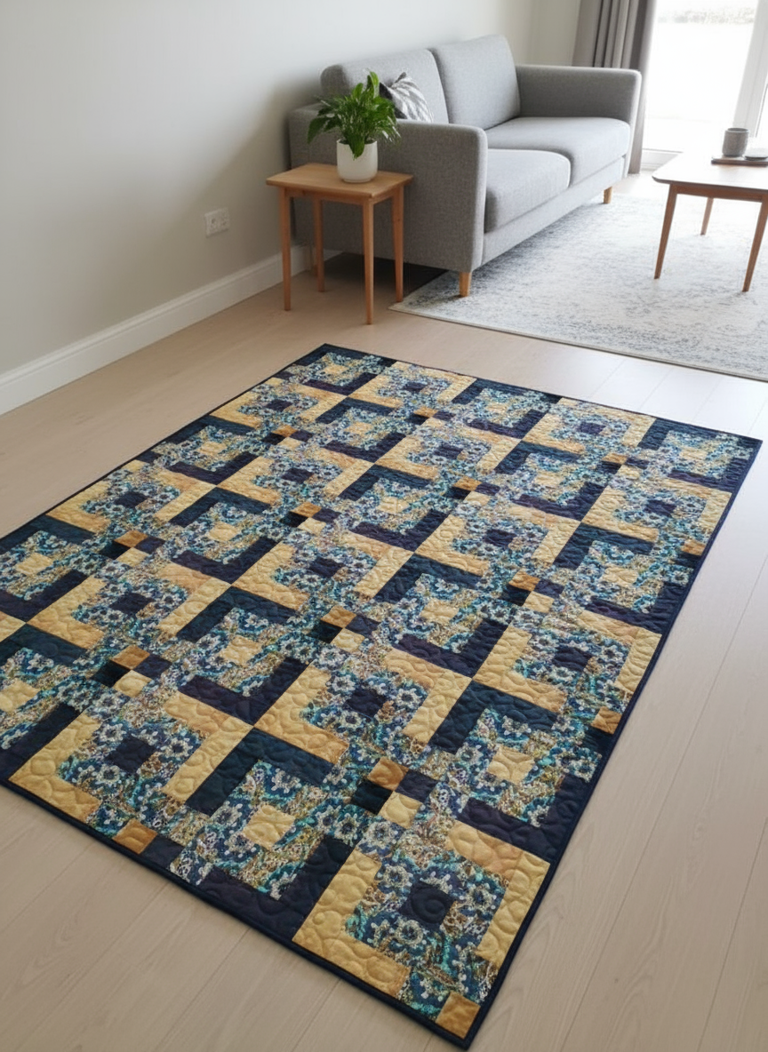 Golden Crossroads Quilt Pattern