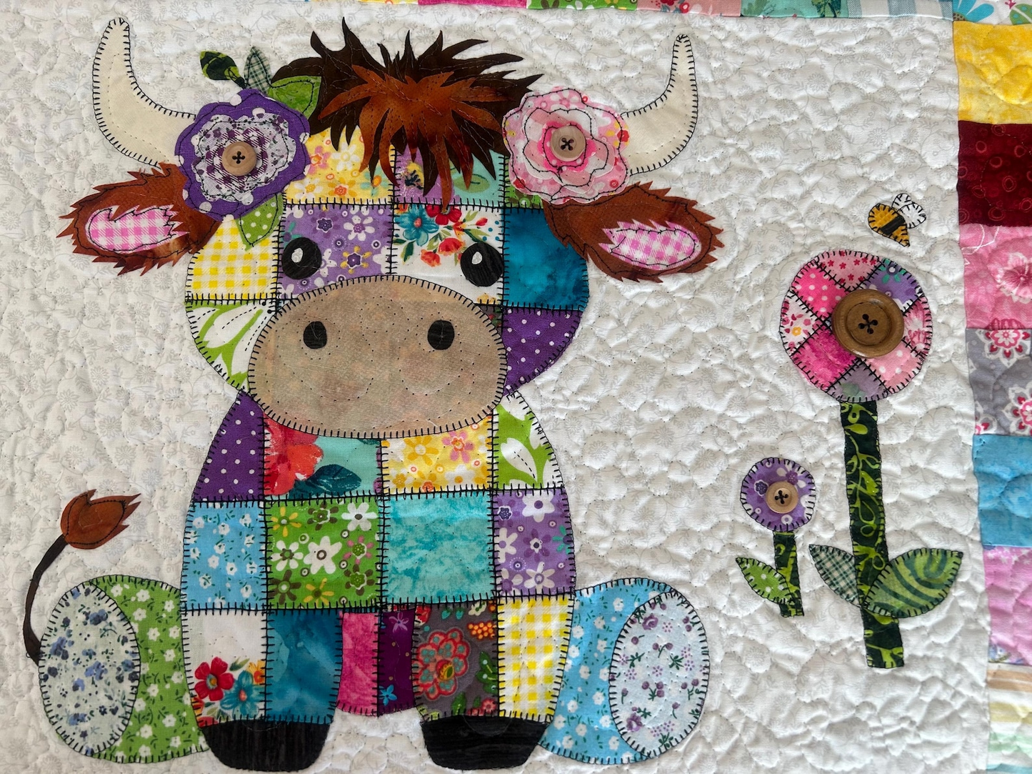 Moozie the Cow Patchwork Quilt Pattern