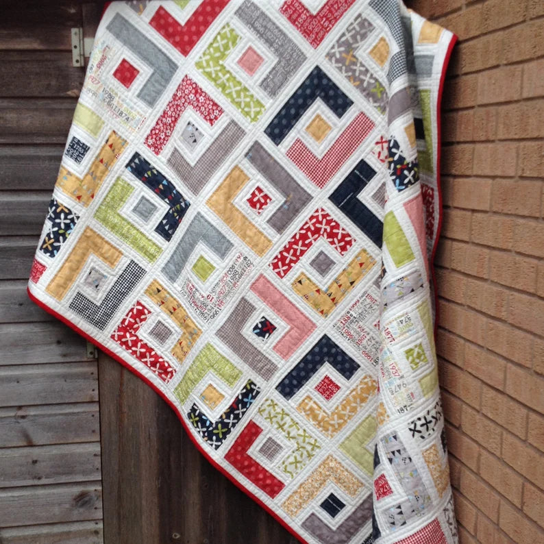 Patchwork Labyrinth Quilt Pattern