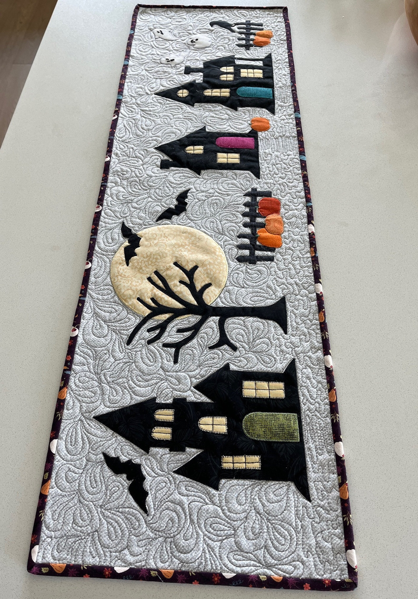 Haunted Manor Table Runner Pattern