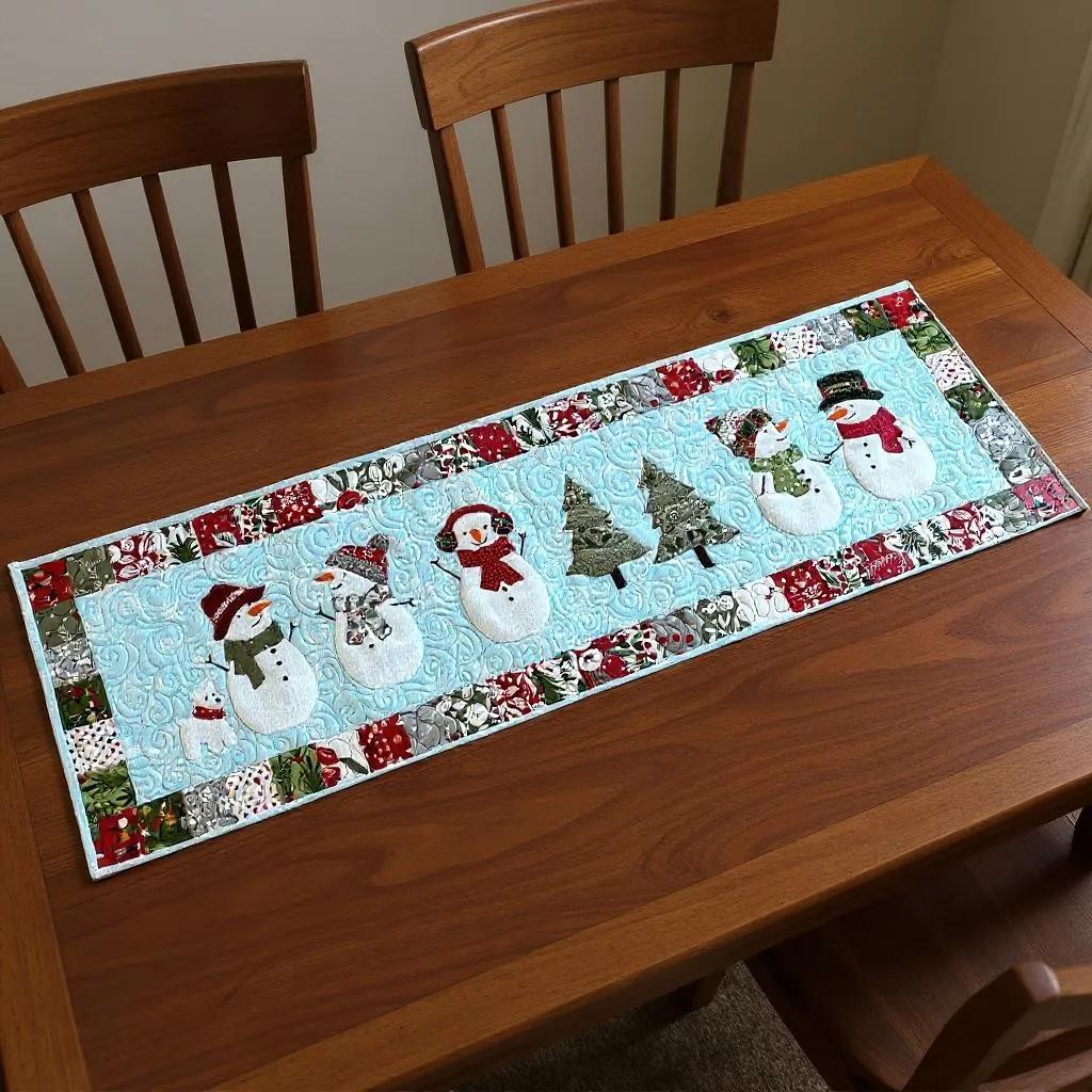 Snowman Parade Table Runner Pattern