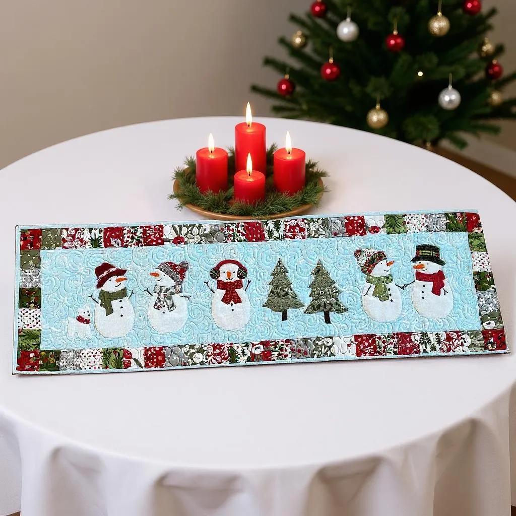 Snowman Parade Table Runner Pattern