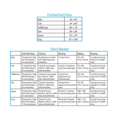 Patch Party Easy Quilt Pattern - 6 sizes baby to king