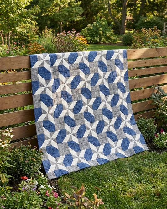 Indigo Interlock Quilt Pattern