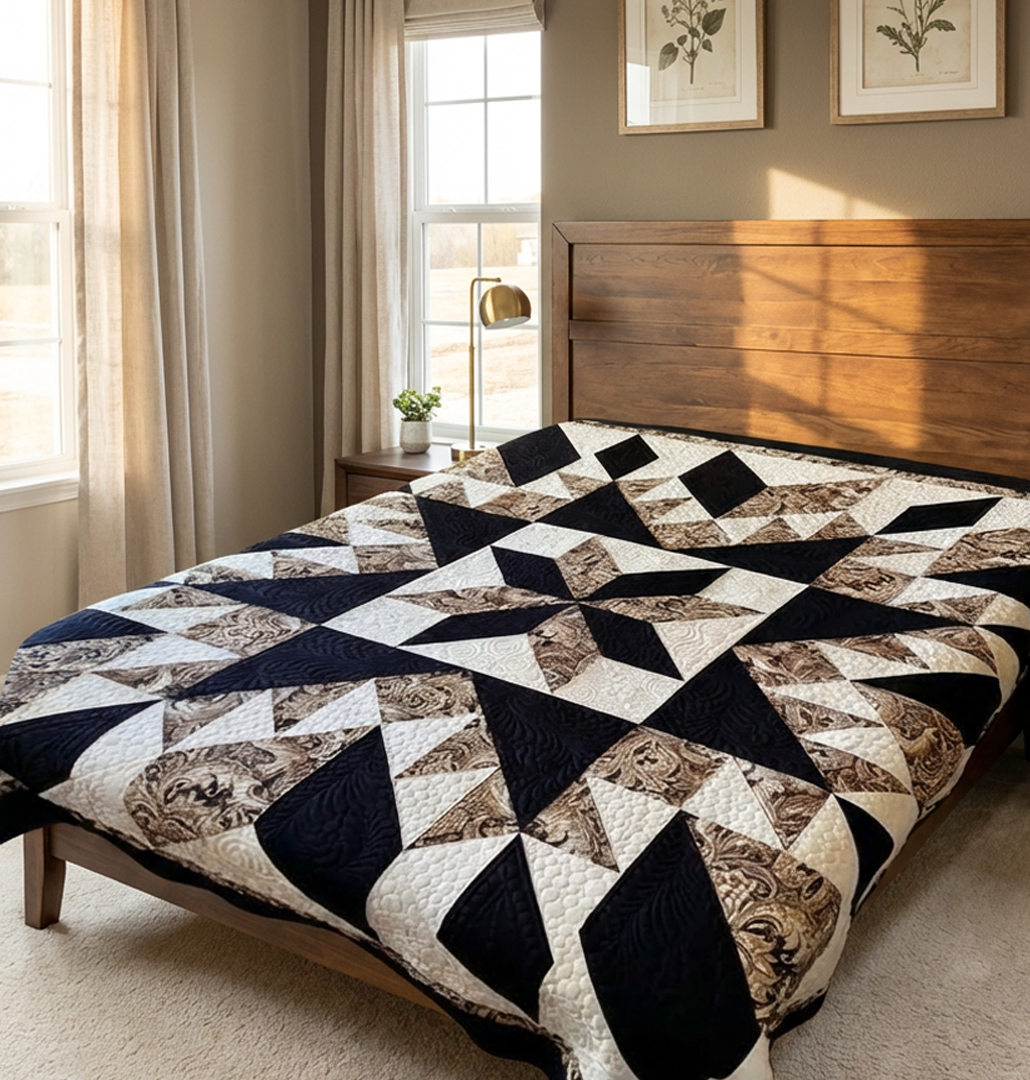 Midnight Compass Quilt Pattern