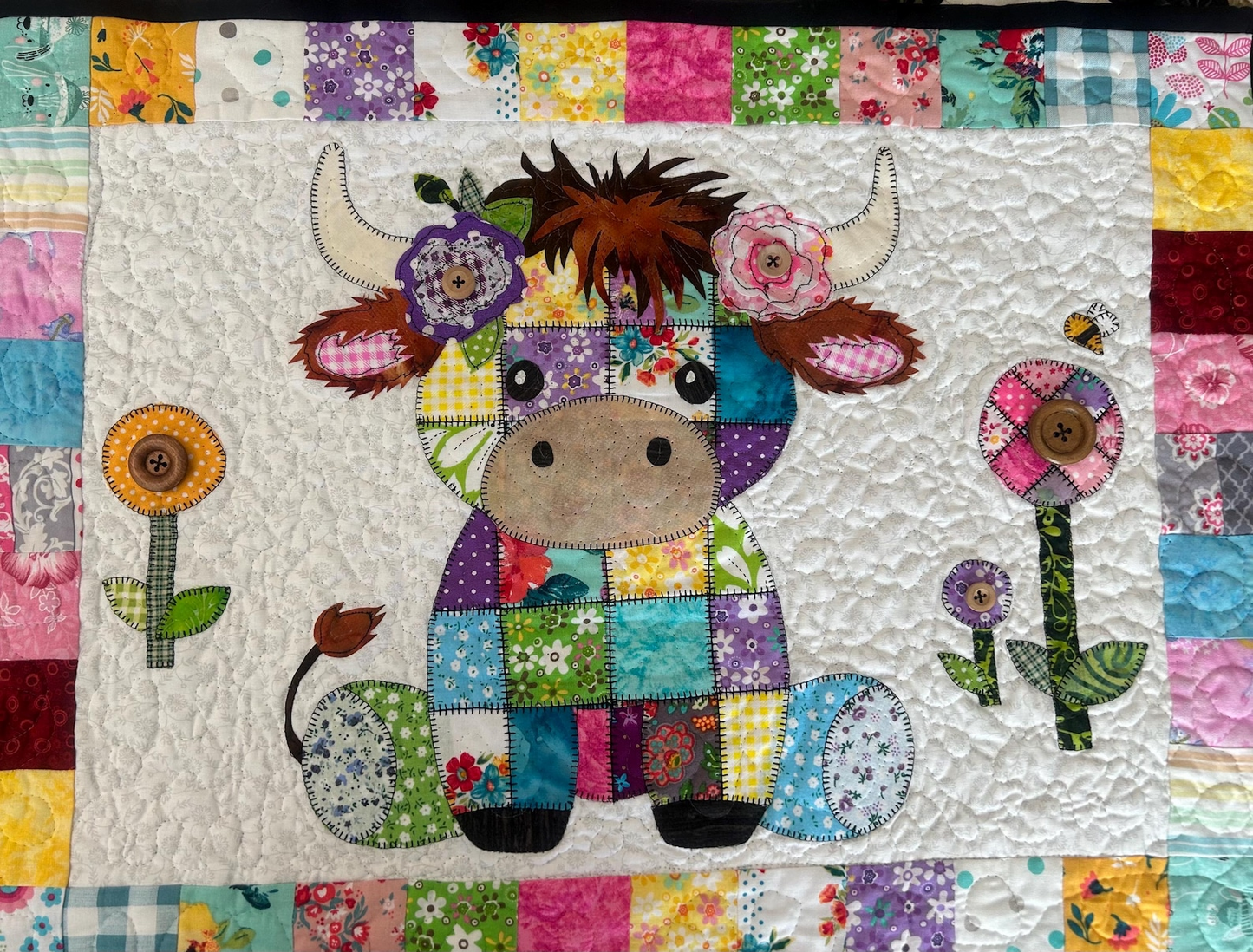 Moozie the Cow Patchwork Quilt Pattern