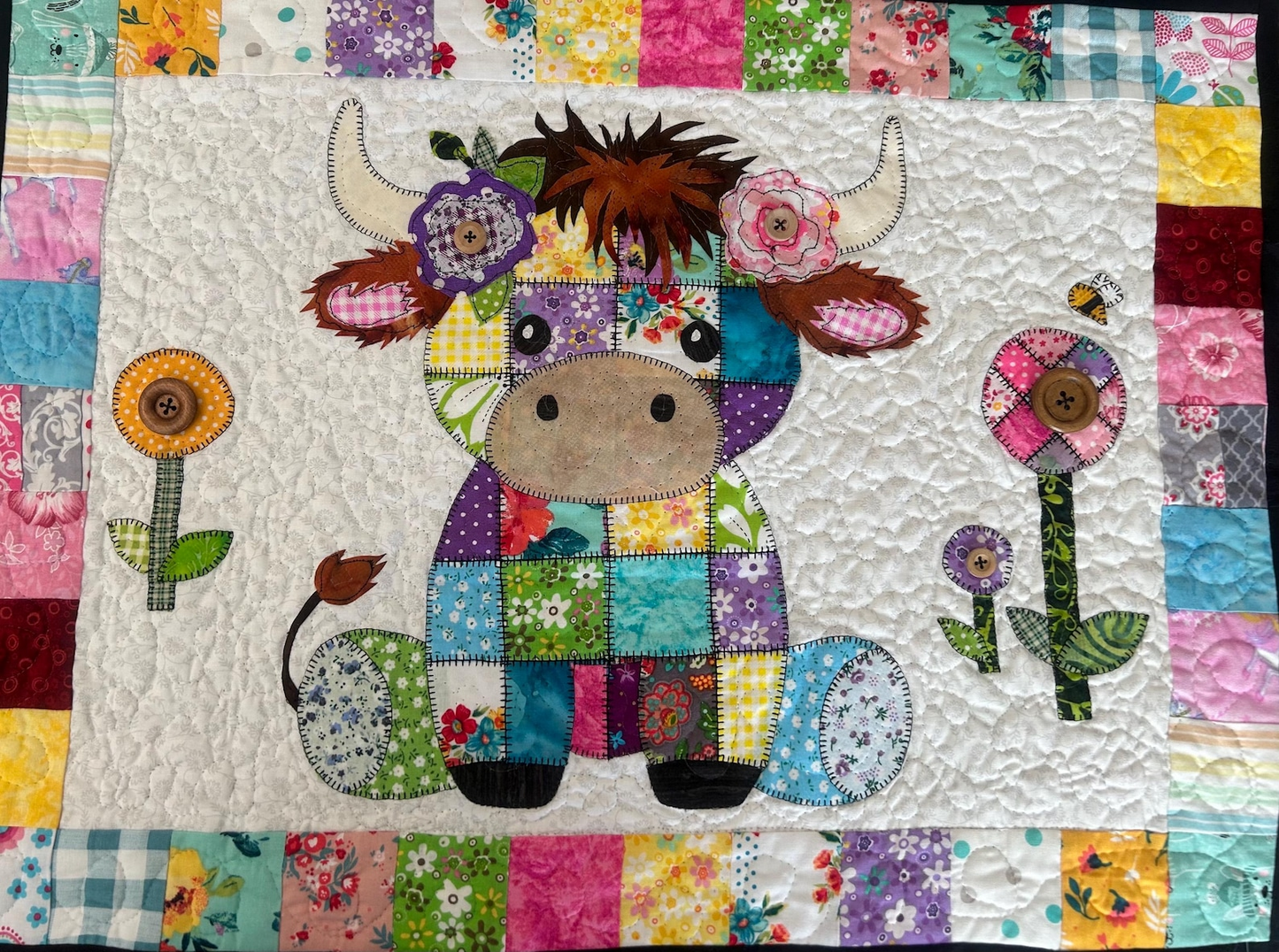 Moozie the Cow Patchwork Quilt Pattern