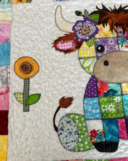 Moozie the Cow Patchwork Quilt Pattern