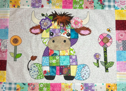 Moozie the Cow Patchwork Quilt Pattern