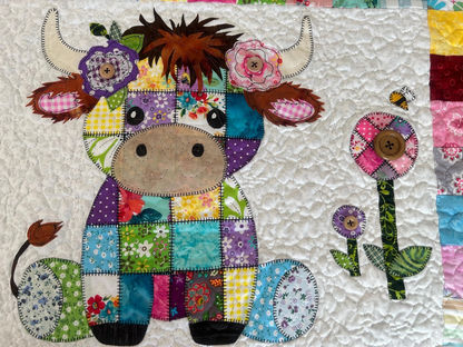 Moozie the Cow Patchwork Quilt Pattern