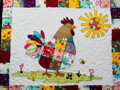 Patchwork Rooster Quilt Pattern