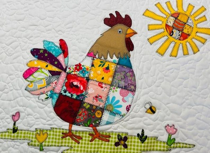 Patchwork Rooster Quilt Pattern