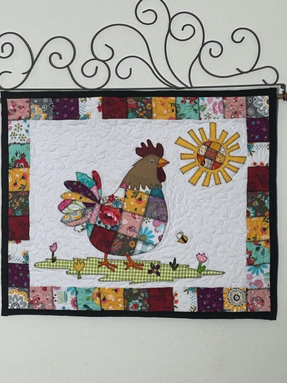 Patchwork Rooster Quilt Pattern