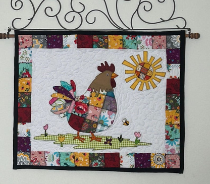 Patchwork Rooster Quilt Pattern