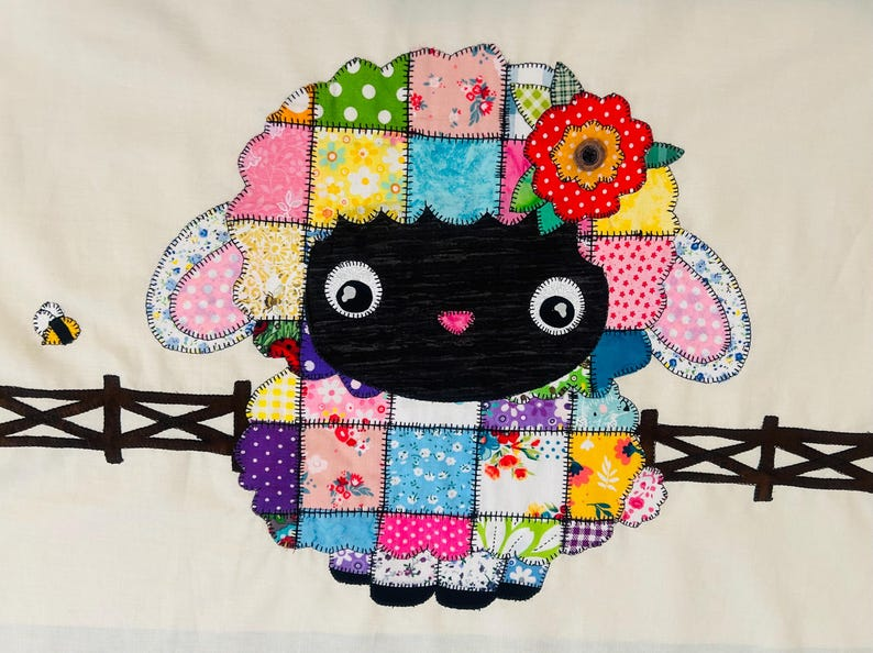 Patchwork Lamb Sheep Quilt Pattern