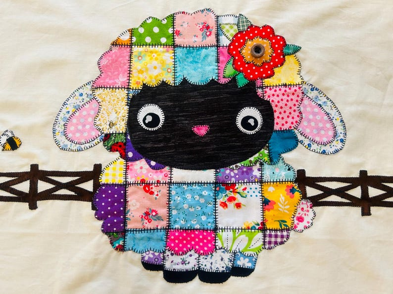 Patchwork Lamb Sheep Quilt Pattern